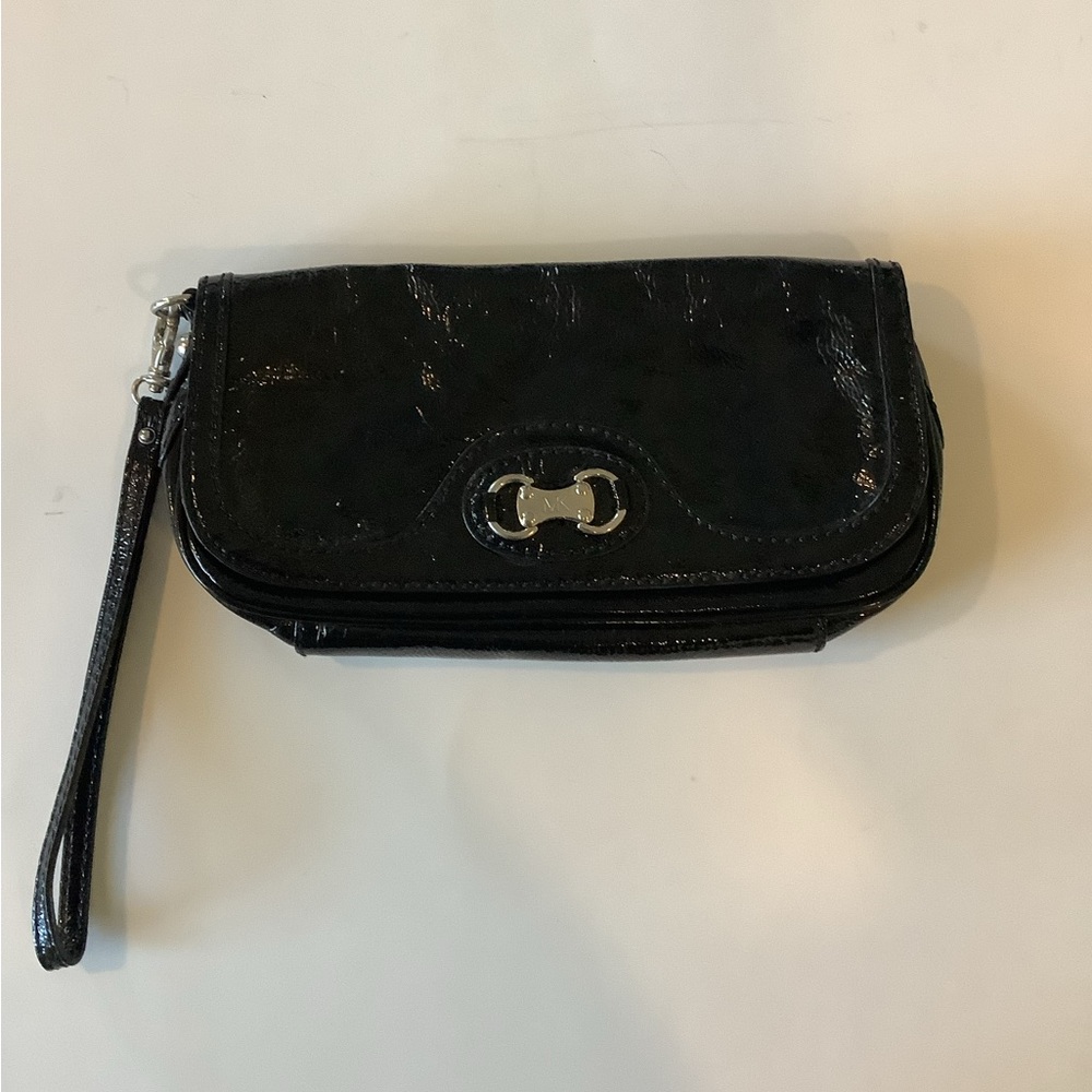 Michael Kors Patent clutch wristlet bag